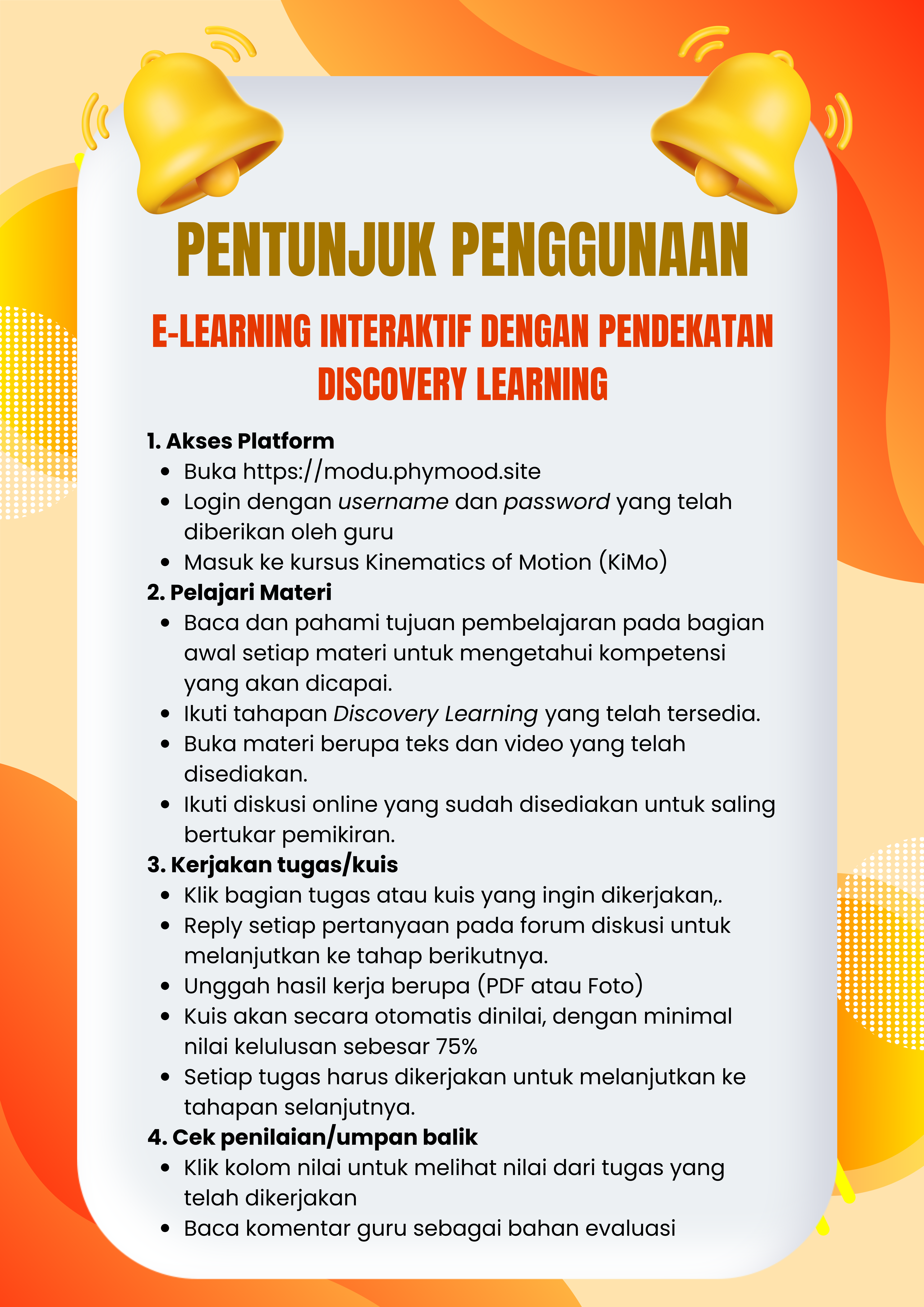 Petunjuk Penggunaan E-Learning Interaktif